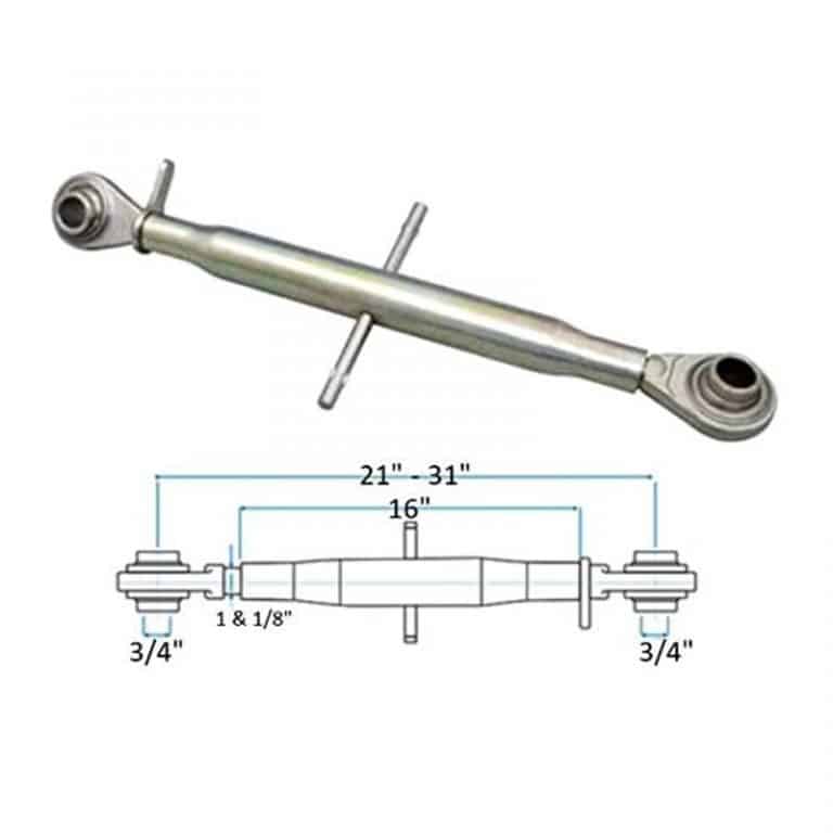206TL Top Link for Cat.1 Tractor Three Point Hitch 21″ 31